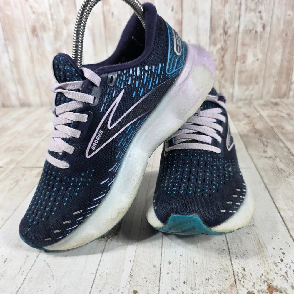 Brooks Glycerin 20 Womens 6.5 Navy Purple Running Shoes 1203691B499 DNA LOFT v3